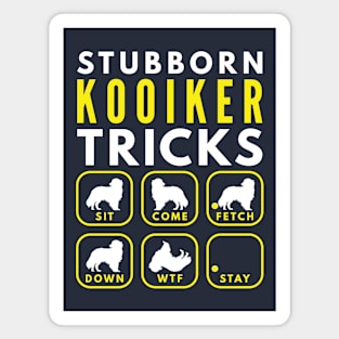 Stubborn Kooiker Tricks - Dog Training Magnet